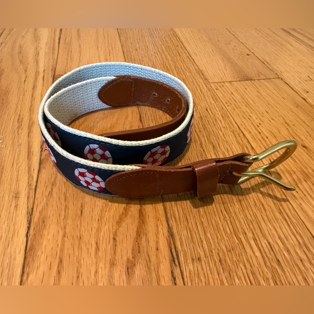 Alvin-Dennis genuine leather kids soccer belt  size 26